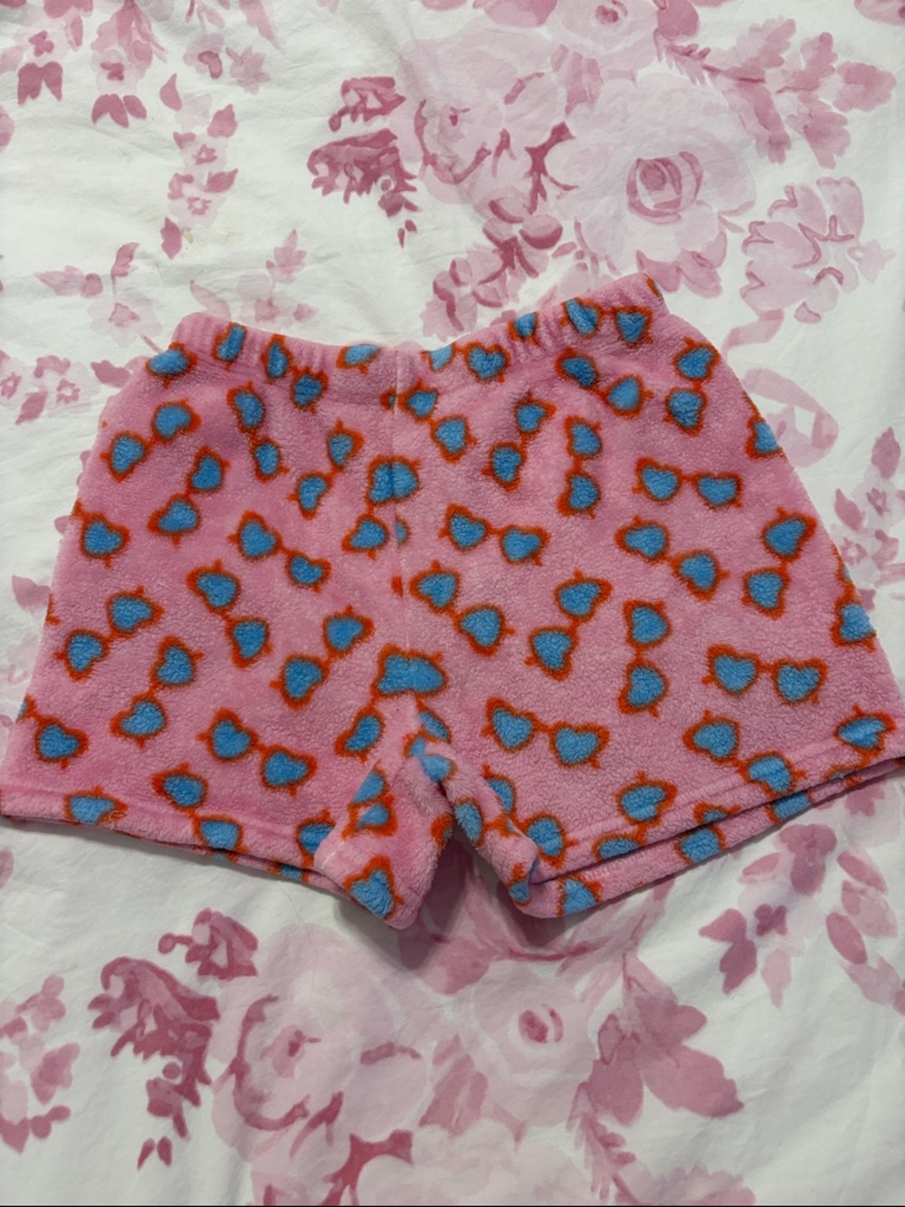 Kids Happy Threads Pink Fleece Sleep Shorts
